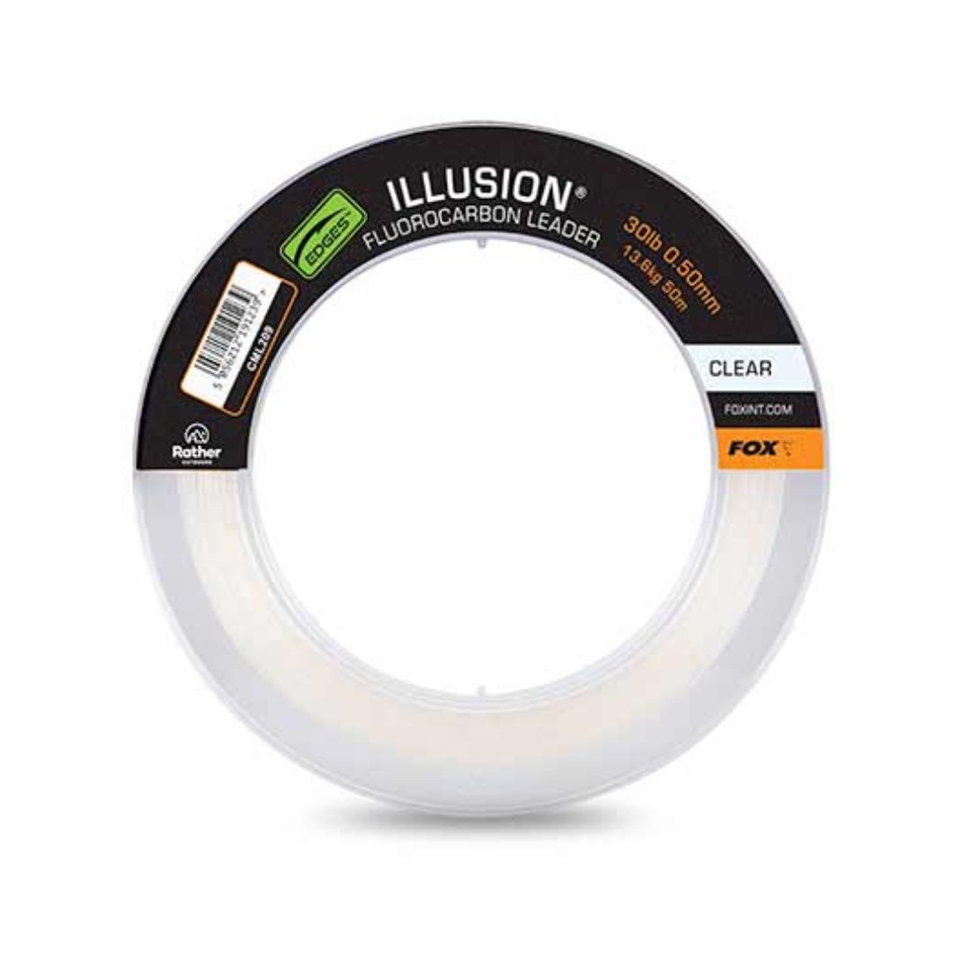 FOX ILLUSION FLUOROCARBON LEADERS 30LB 0.50MM